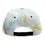 Natural Gold Marble Print Snapback Cap