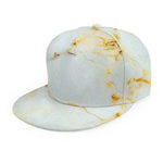 Natural Gold Marble Print Snapback Cap