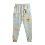 Natural Gold Marble Print Sweatpants