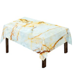 Natural Gold Marble Print Tablecloth