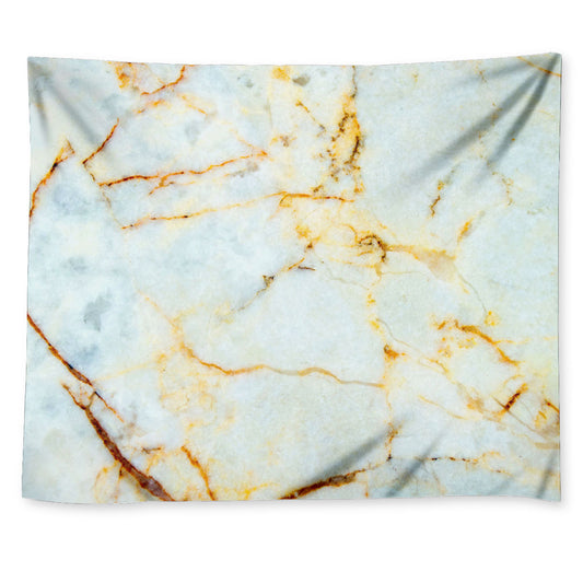 Natural Gold Marble Print Tapestry