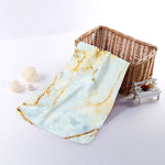 Natural Gold Marble Print Towel