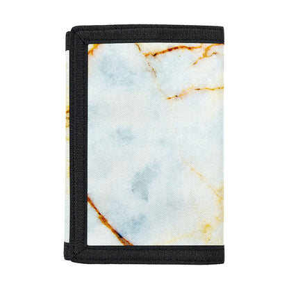 Natural Gold Marble Print Trifold Wallet