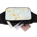 Natural Gold Marble Print Waist Bag