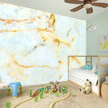 Natural Gold Marble Print Wall Sticker