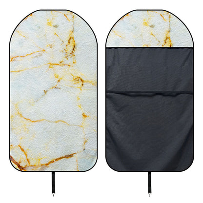 Natural Gold Marble Print Waterproof Car Seat Cover
