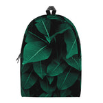 Natural Green Leaf Print Backpack