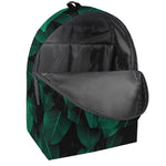 Natural Green Leaf Print Backpack