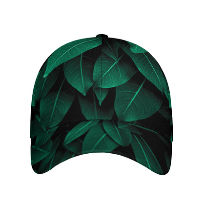 Natural Green Leaf Print Baseball Cap