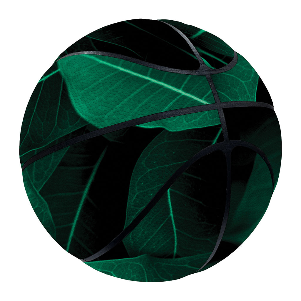 Natural Green Leaf Print Basketball