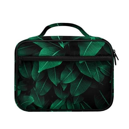 Natural Green Leaf Print Briefcase Bible Bag