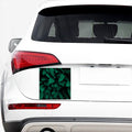 Natural Green Leaf Print Car Sticker