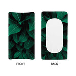 Natural Green Leaf Print Changing Pad Cover