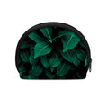 Natural Green Leaf Print Coin Purse