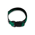 Natural Green Leaf Print Dog Collar