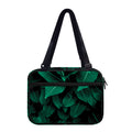 Natural Green Leaf Print Double Strap Bible Bag