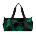 Natural Green Leaf Print Gym Bag