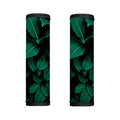 Natural Green Leaf Print Handle Covers