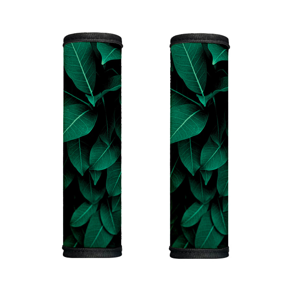 Natural Green Leaf Print Handle Covers