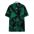 Natural Green Leaf Print Hawaiian Shirt