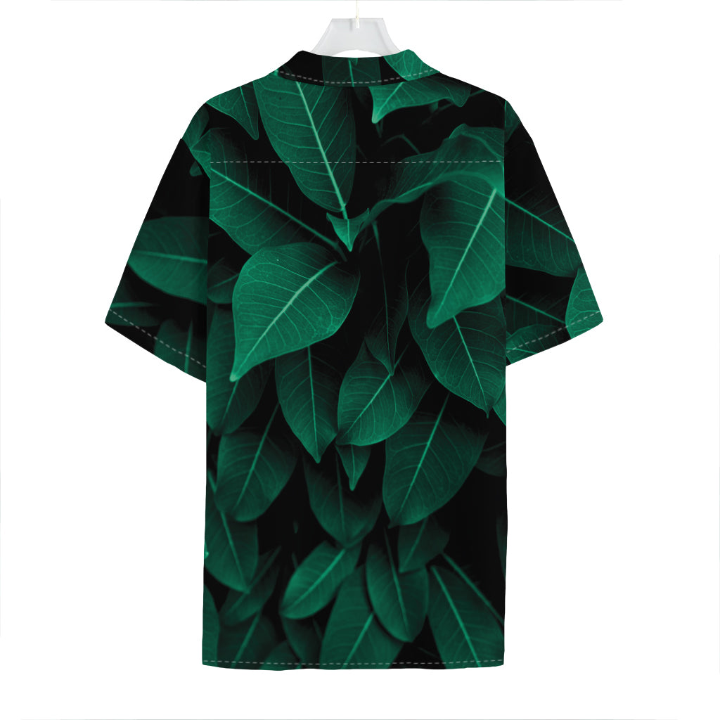 Natural Green Leaf Print Hawaiian Shirt