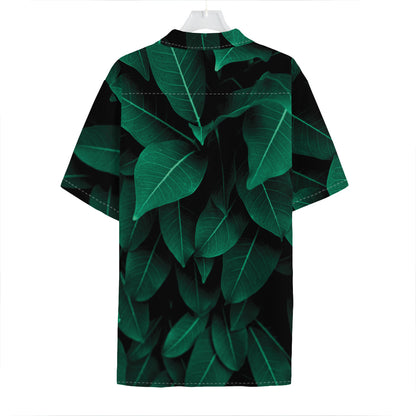 Natural Green Leaf Print Hawaiian Shirt