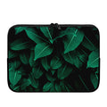 Natural Green Leaf Print Laptop Sleeve