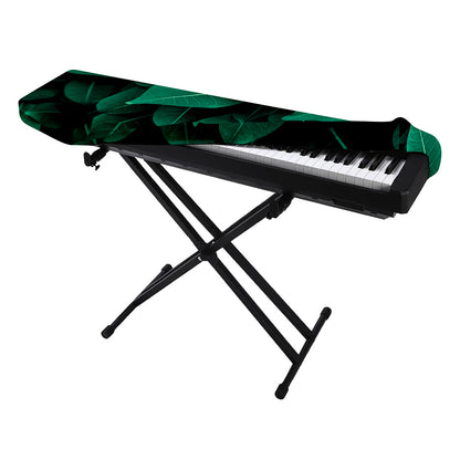 Natural Green Leaf Print Piano Keyboard Cover