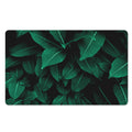 Natural Green Leaf Print Polyester Doormat