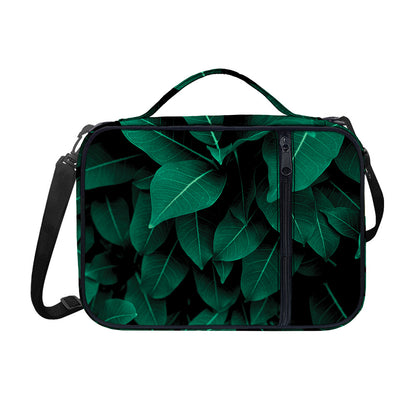 Natural Green Leaf Print Shoulder Strap Bible Bag