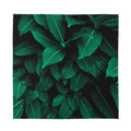 Natural Green Leaf Print Silk Bandana
