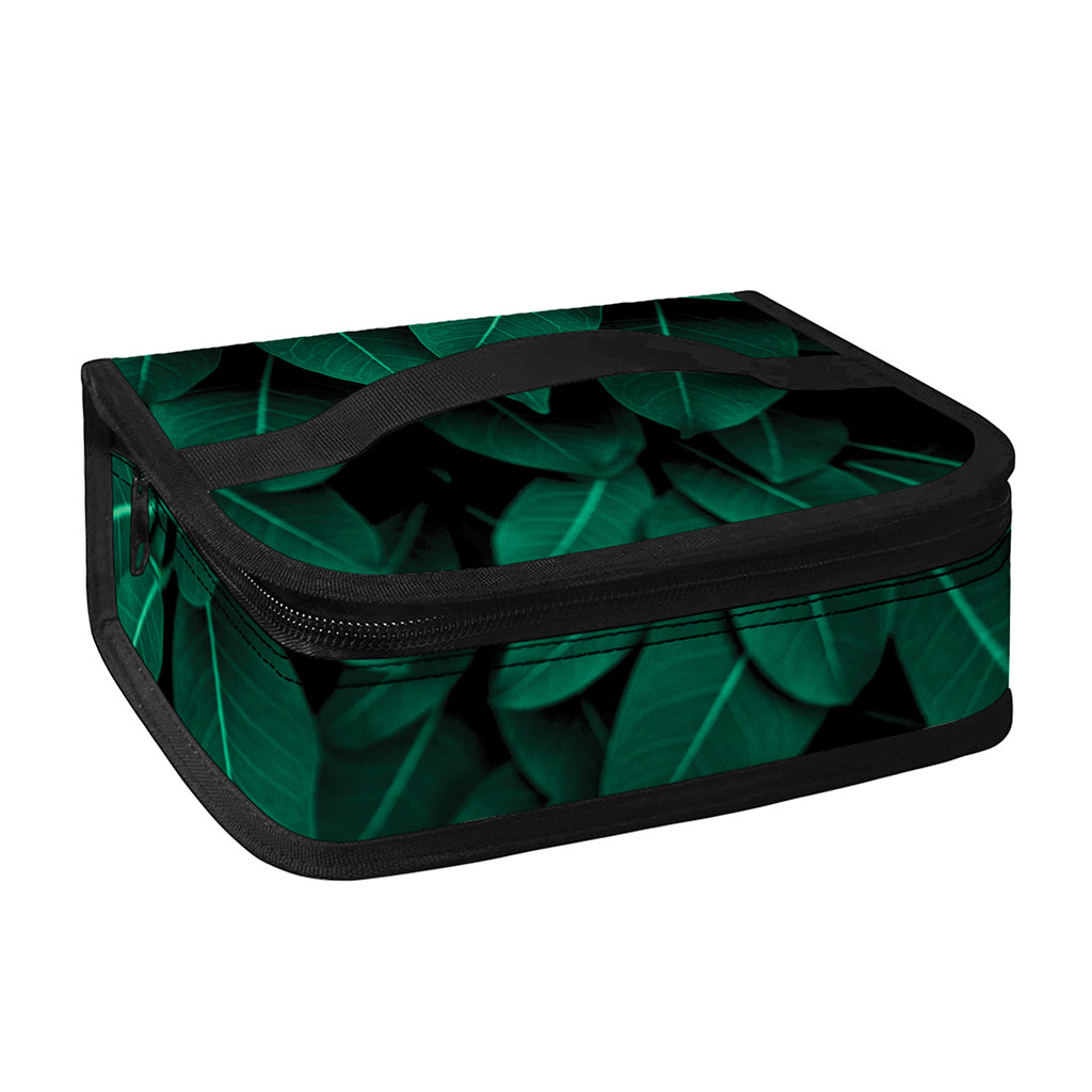Natural Green Leaf Print Small Lunch Bag