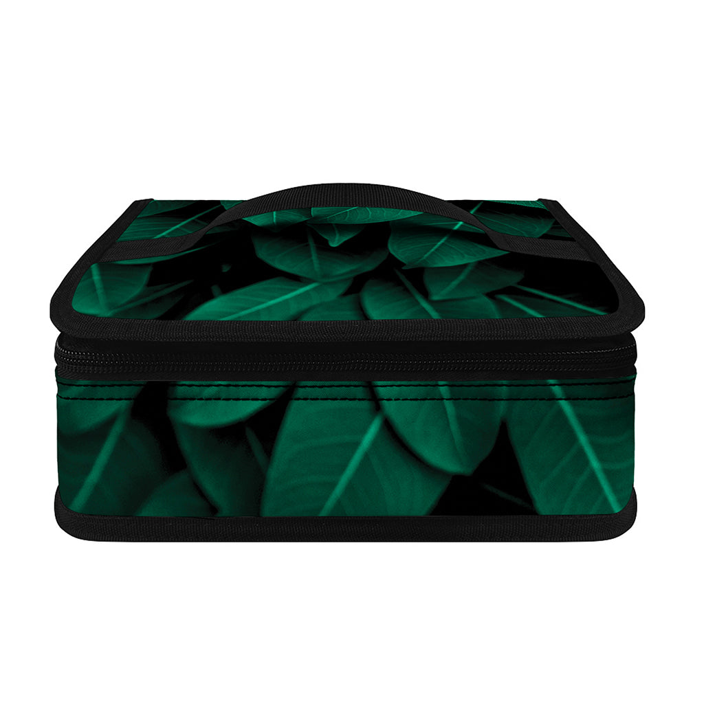 Natural Green Leaf Print Small Lunch Bag