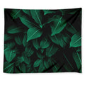 Natural Green Leaf Print Tapestry