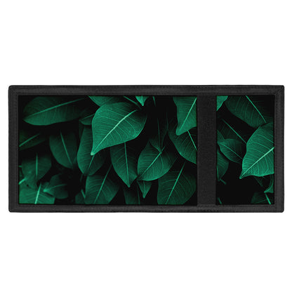 Natural Green Leaf Print Trifold Wallet