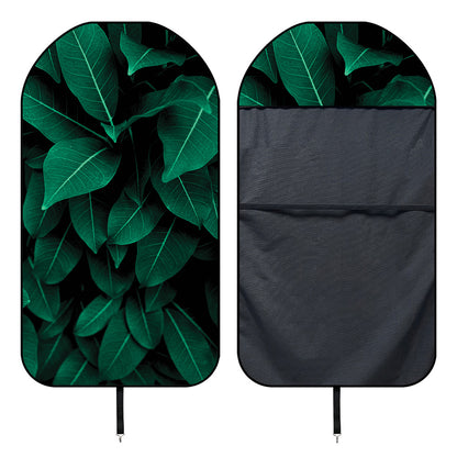 Natural Green Leaf Print Waterproof Car Seat Cover
