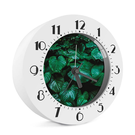 Natural Tropical Leaf Print Alarm Clock