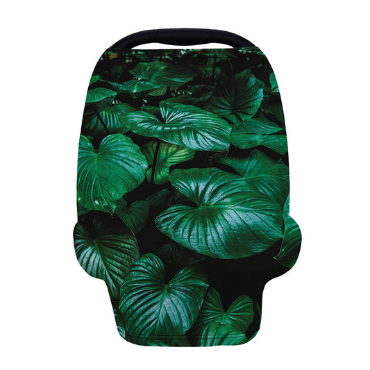 Natural Tropical Leaf Print Baby Seat Cover