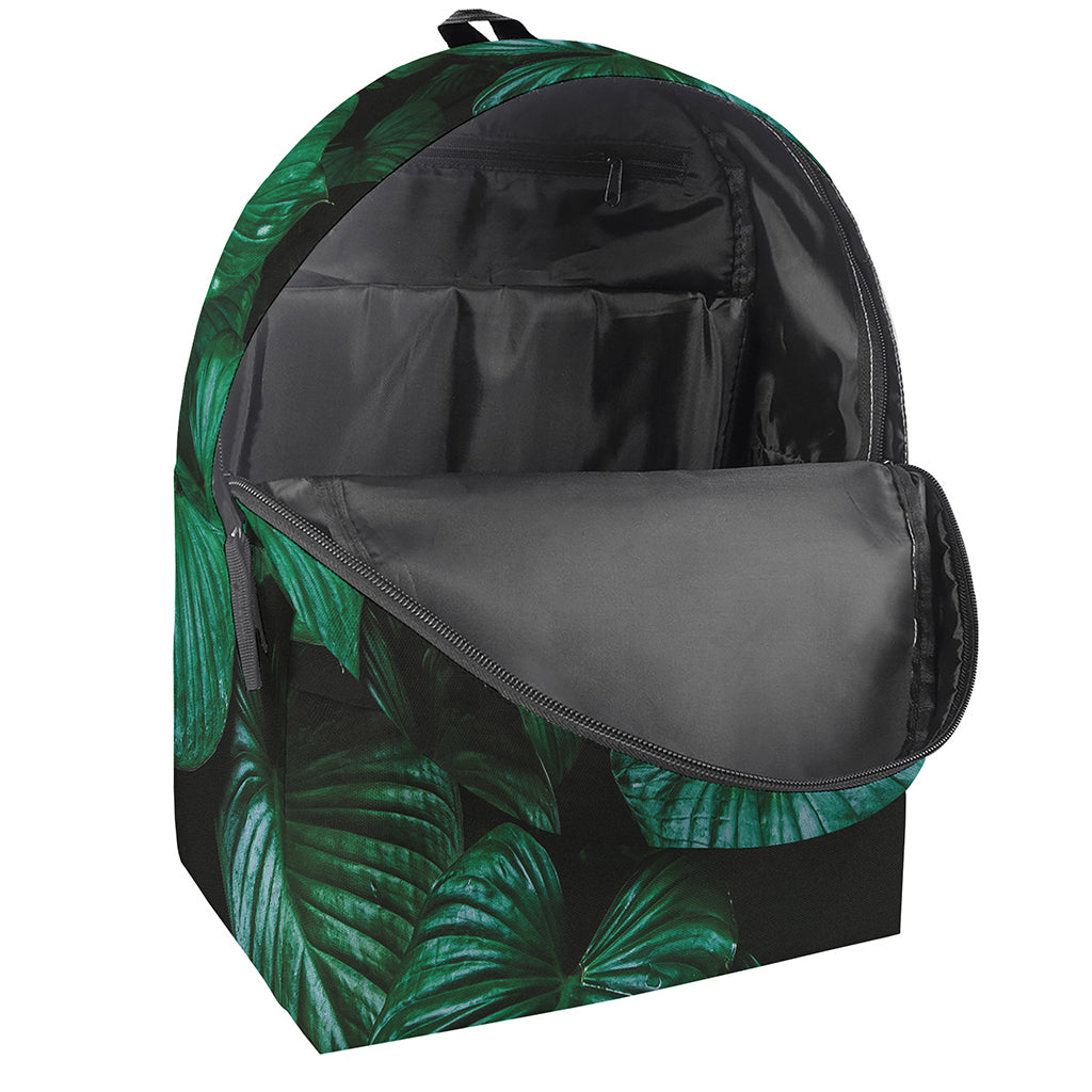 Natural Tropical Leaf Print Backpack