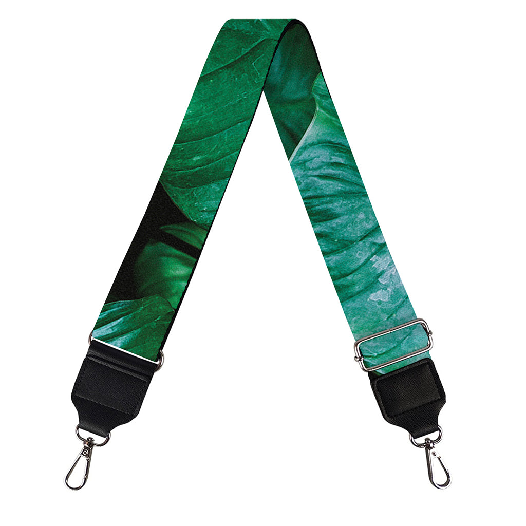 Natural Tropical Leaf Print Bag Strap