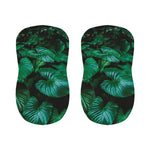 Natural Tropical Leaf Print Bar Stool Covers