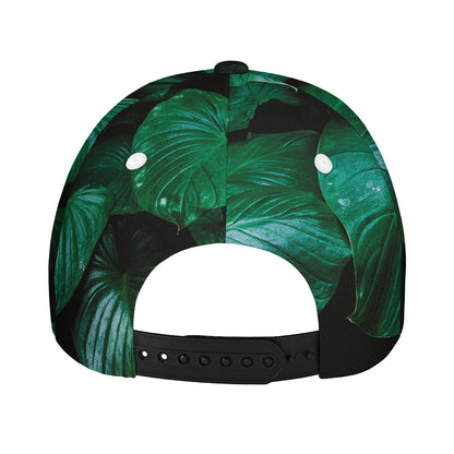 Natural Tropical Leaf Print Baseball Cap