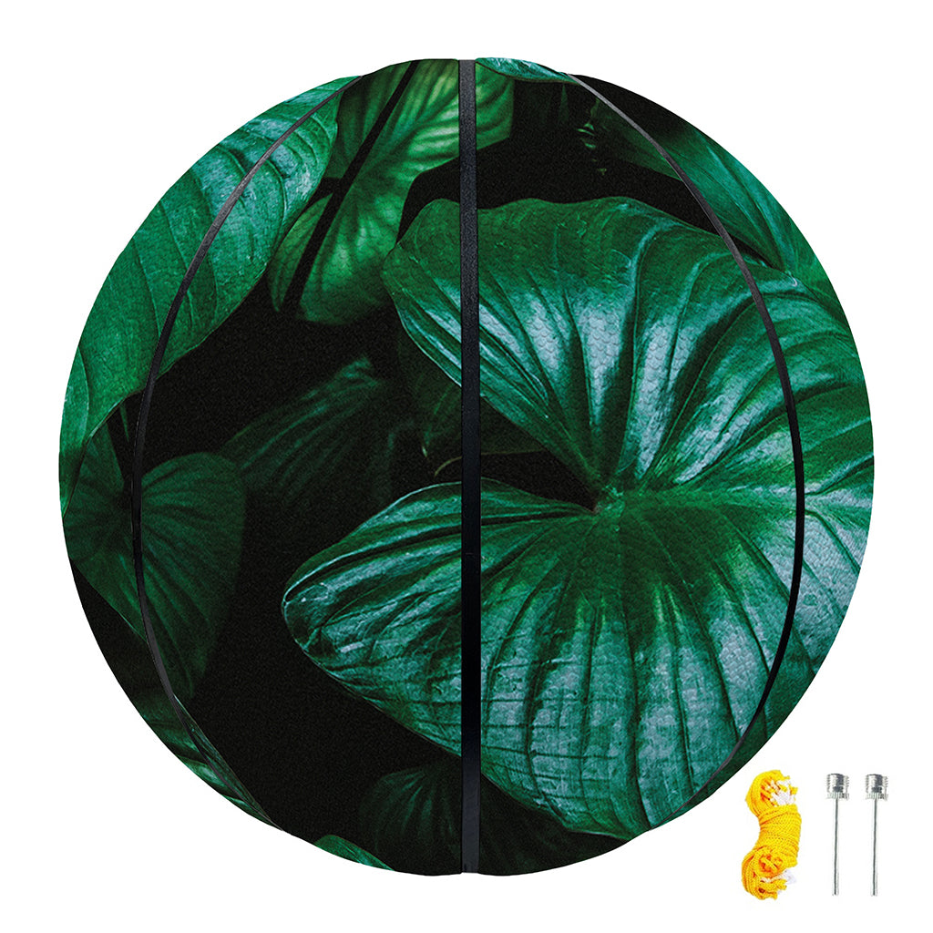 Natural Tropical Leaf Print Basketball