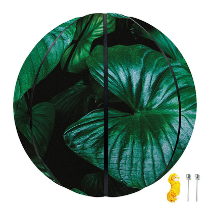 Natural Tropical Leaf Print Basketball