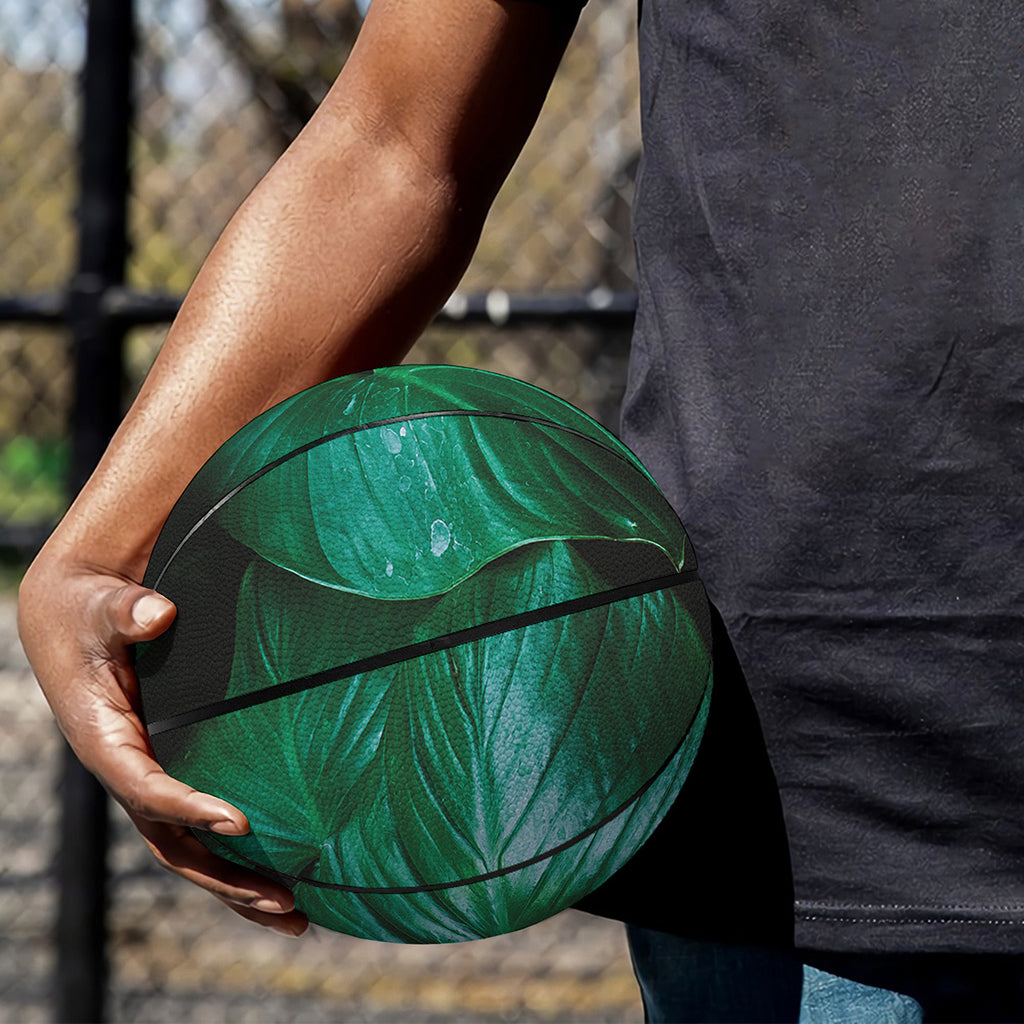 Natural Tropical Leaf Print Basketball