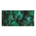 Natural Tropical Leaf Print Beach Towel