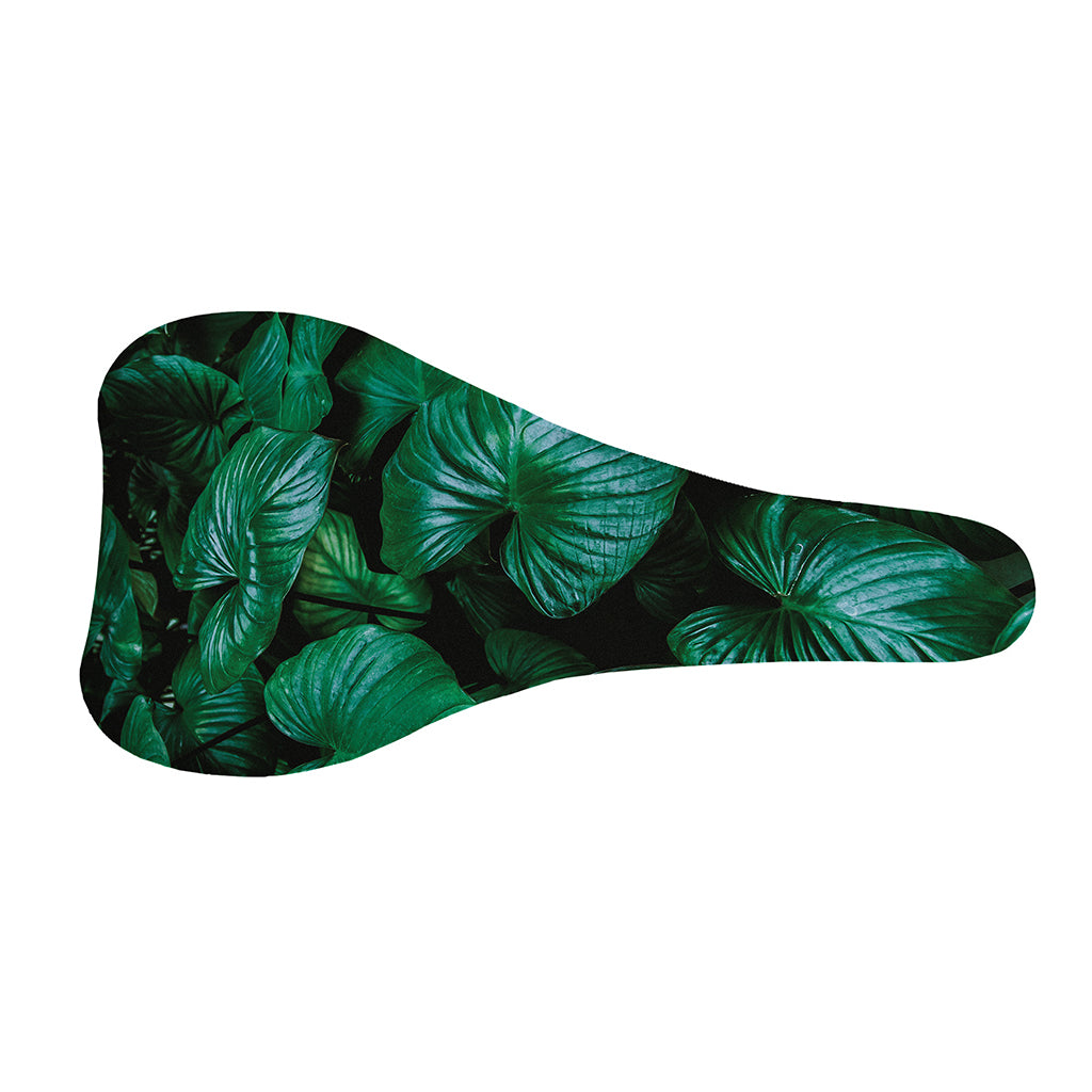 Natural Tropical Leaf Print Bicycle Seat Cover
