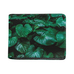 Natural Tropical Leaf Print Bifold Wallet