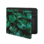 Natural Tropical Leaf Print Bifold Wallet