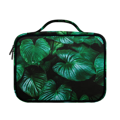 Natural Tropical Leaf Print Briefcase Bible Bag